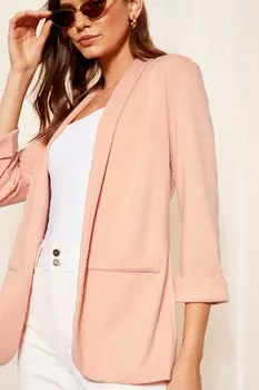 Блейзер из жаккарда понте от края до края Friends Like These, розовый