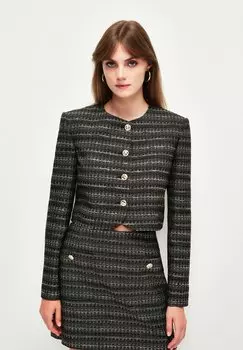 Блейзер Jacquard Crop adL, черный