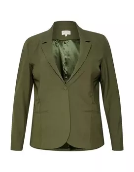 Блейзер KAFFE CURVE Blazer Jia, оливковый