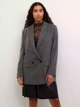 Блейзер KAFFE Josie Double Breasted, цвет grey melange