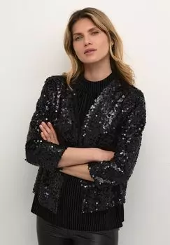 Блейзер Kaffe KALUISA SEQUIN, цвет black sequin fabric