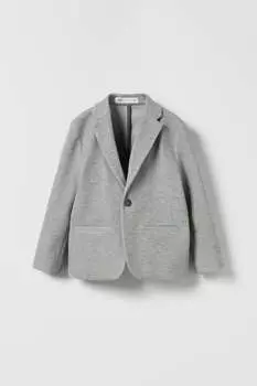 Блейзер комфортный костюм Zara, серый