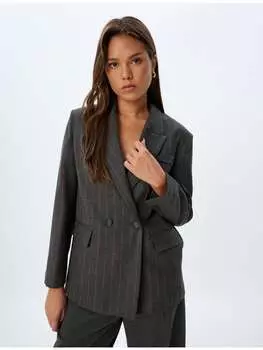 Блейзер KOTON Blazer, цвет Bordo Gestreift