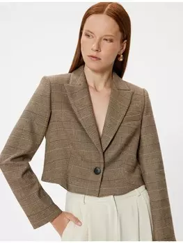 Блейзер KOTON Blazer, цвет Braun Karomuster