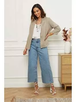 Блейзер Le Monde du Lin Leinen-Blazer, серо-коричневый