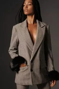 Блейзер Le Superbe Дэвид Боа, серый мотив