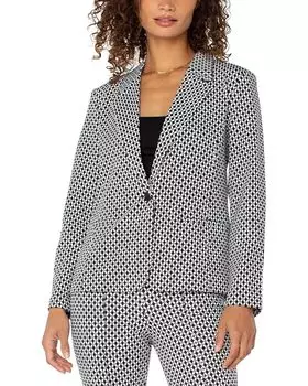 Блейзер Liverpool Los Angeles Fitted Blazer, цвет Black/White Batik Pattern