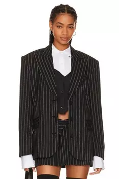 Блейзер LOBA Mireya Oversized, цвет Black & White