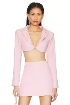 Блейзер Lovers and Friends Tia Embellished Cropped, цвет Baby Pink