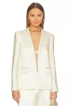 Блейзер LoveShackFancy Astara, слоновая кость