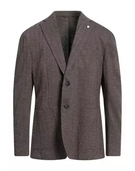 Блейзер Luigi Bianchi Mantova, коричневый