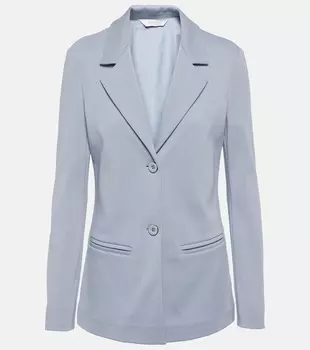 Блейзер Madera из хлопкового джерси Max Mara, серый