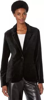 Блейзер Majestic Filatures Velour One-Button Blazer, цвет Noir