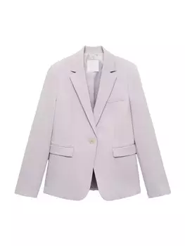 Блейзер MANGO Boreal, цвет Pastel purple