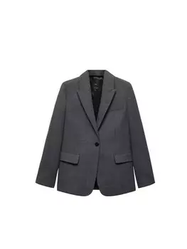 Блейзер Mango Paris, антрацит