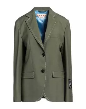 Блейзер Marni, зеленый