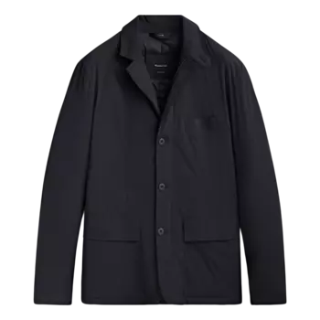 Блейзер Massimo Dutti Down and Feather Filling, темно-синий