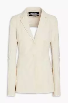 Блейзер Melo из эластичной шерсти с вырезами JACQUEMUS, слоновая кость