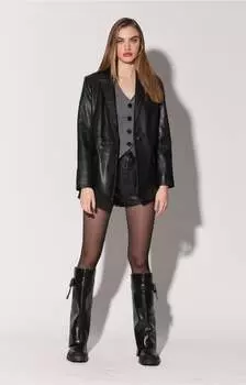 Блейзер Mia, черный - кожа Walter Baker