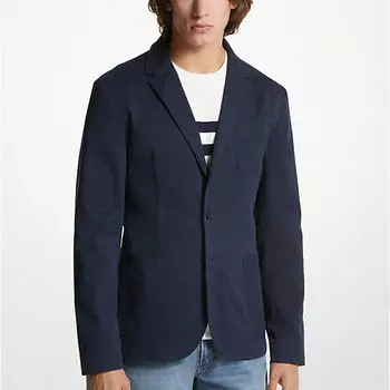 Блейзер Michael Kors Stretch Cotton Twill, темно-синий
