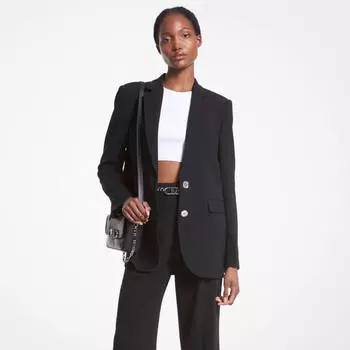 Блейзер Michael Michael Kors Crepe Boyfriend, черный