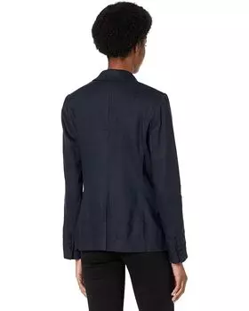 Блейзер MILLY Avery Stretch Linen Blazer, темно-синий