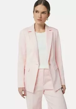 Блейзер MIT PATTENTASCHEN UND REVERSKRAGEN comma, светло-розовый