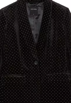 Блейзер MONOPETTO A POIS Calliope, черный
