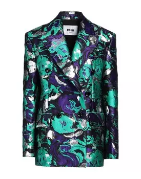 Блейзер Msgm, зеленый