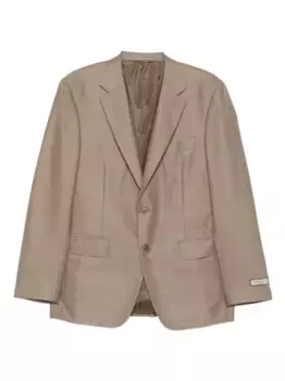 Блейзер на двух пуговицах Canali, коричневый