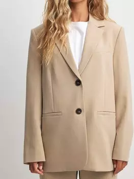 Блейзер NA-KD, бежевый