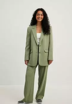 Блейзер NA-KD MIT NAHT DETAIL, цвет tea green