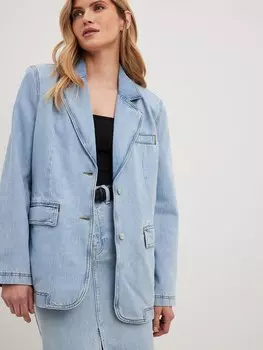 Блейзер NA-KD, светло-синий