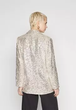 Блейзер Never Fully Dressed ПАЙЕТКА, серебристый