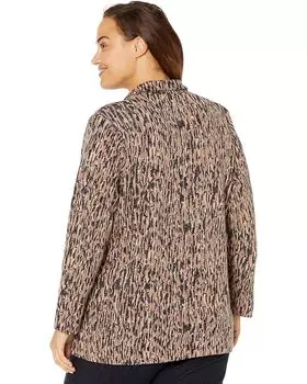 Блейзер NIC+ZOE Plus Size Bark Mix Blazer, цвет Neutral Multi