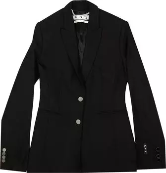 Блейзер Off-White Embroiderd Logo Blazer 'Black', черный
