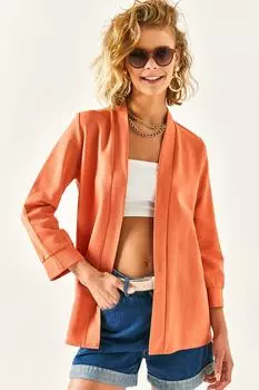 Блейзер - Оранжевый - Классический крой Olalook