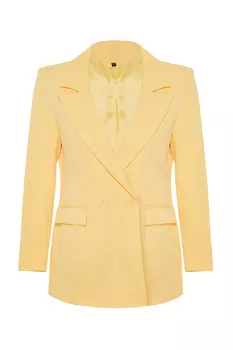 Блейзер - Оранжевый - Классический крой Trendyol, оранжевый