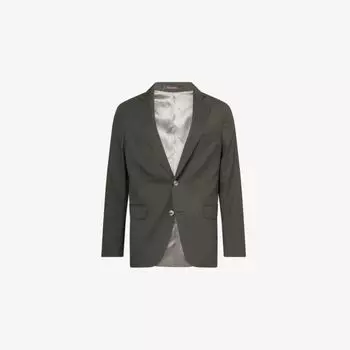 Блейзер Oscar Jacobson Fogerty из шерсти с лацканами, зеленый