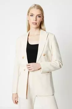 Блейзер от края до края Debenhams, бежевый