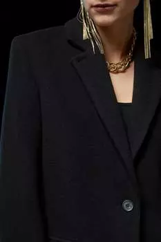 Блейзер оверсайз H&M, черный