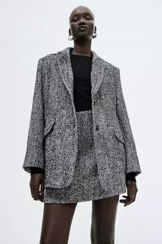 Блейзер оверсайз H&M, черный