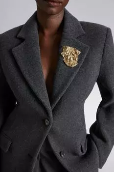 Блейзер оверсайз H&M, серый
