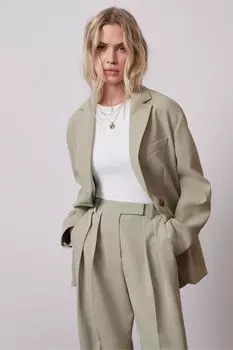 Блейзер оверсайз Mint Velvet, зеленый