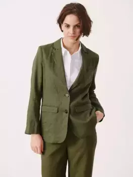 Блейзер Part Two Nyan Linen, цвет kalamata