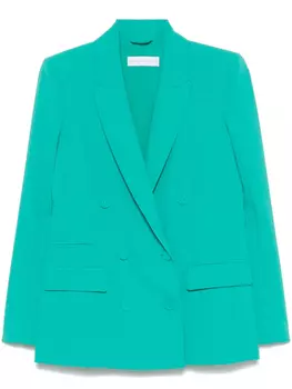 Блейзер Patrizia Pepe из крепа, зеленый