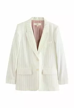 Блейзер PETITE FIT - STRIPED Next, белый