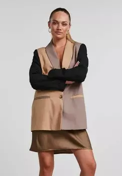 Блейзер Pieces, бежевый