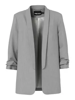 Блейзер Pieces, цвет light grey melange