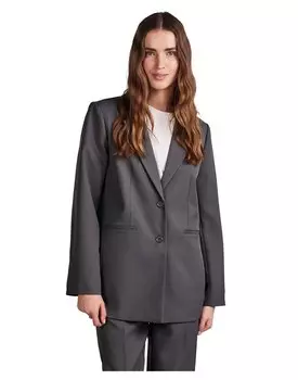 Блейзер Pieces Neva Loose Fit, серый